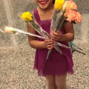 Girls size Small skirted leotard